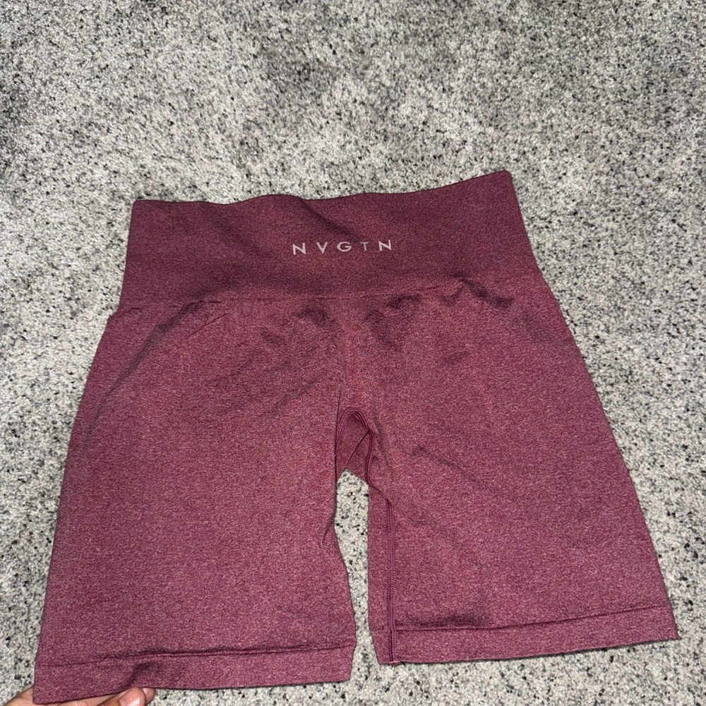 NVGTN High-Waist Maroon Bike Shorts
